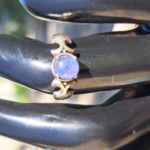 Tanzanite sterling silver ring